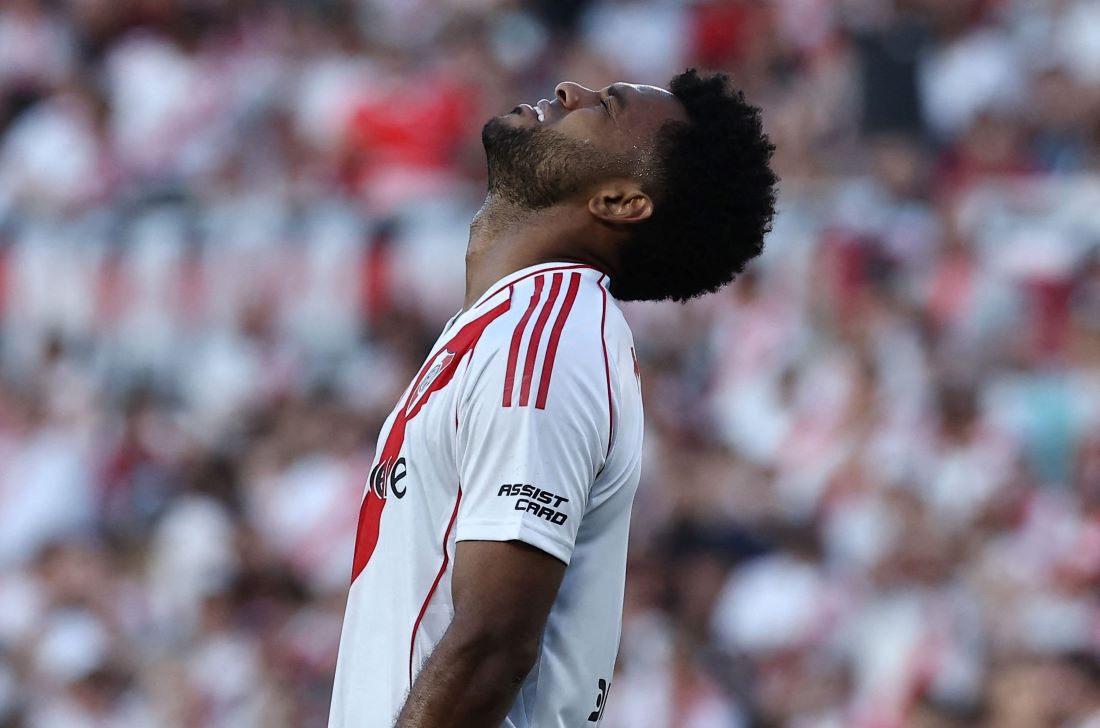 Miguel Borja River Plate - (foto: Alejandro Pagni/AFP)