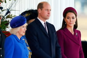 Camilla Parker, príncipe William e Kate Middleton