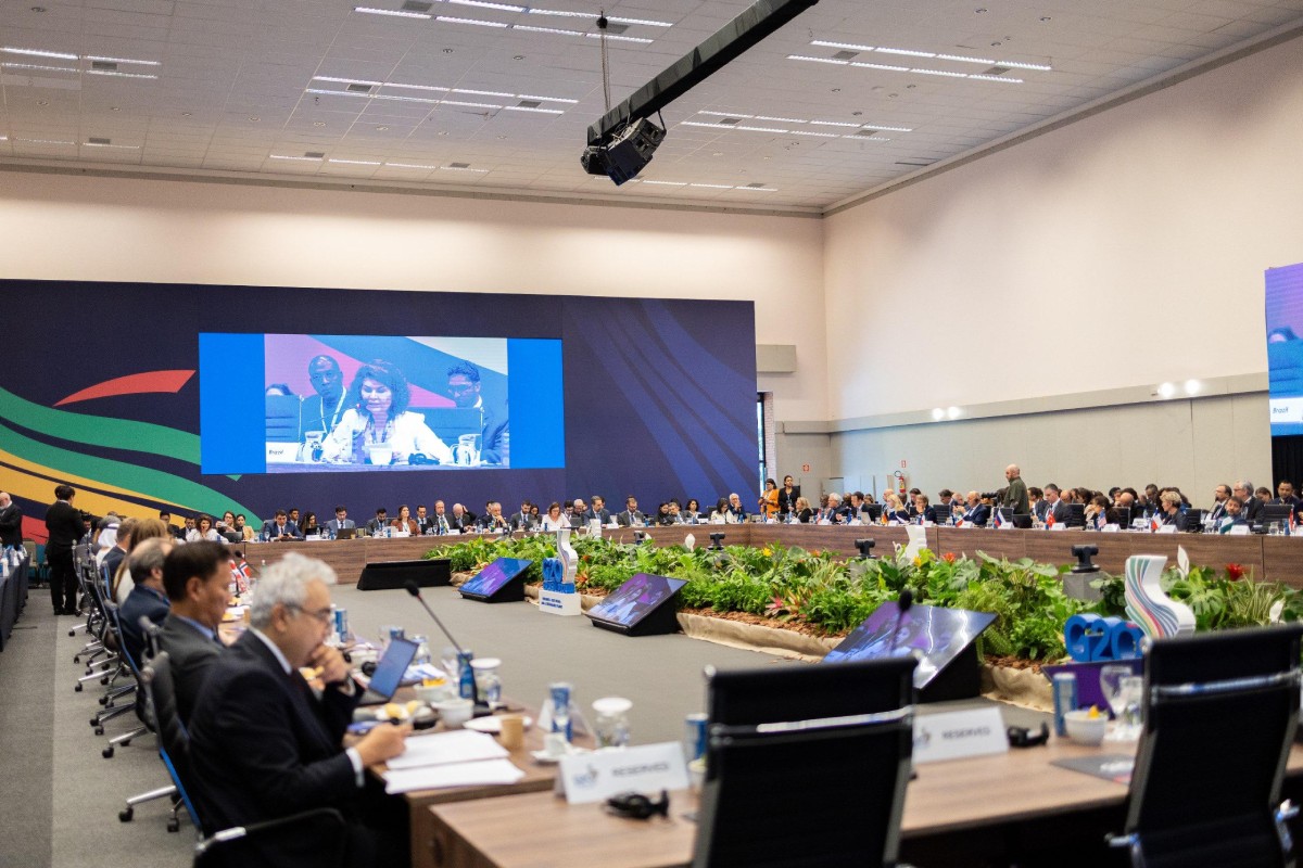 Fotografia colorida mostrando reunião do G20-Metrópoles