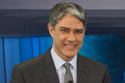 William Bonner comanda o Jornal Nacional, na TV Globo