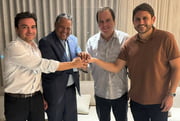 Os candidatos Antonio Brito e Elmar Nascimento se uniram contra a candidatura de Hugo Motta