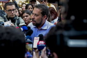 Guilherme Boulos (PSol) após votar no 1º turno