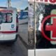 Morador de rua ataca ambulância da prefeitura com pedrada em João Pinheiro