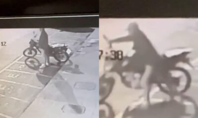 Na calada da madrugada, ladrão furta motocicleta em pleno centro de João Pinheiro