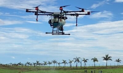 Drones na agricultura reduzem CO₂ e economizam 200 mi de toneladas de água