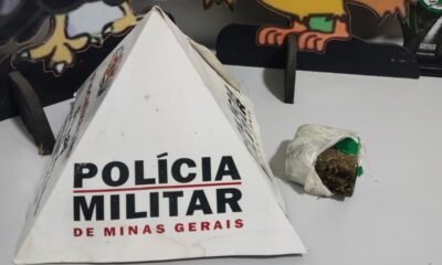 Jovem fica nervoso com a presença da Polícia em fazenda e acaba preso com maconha em João Pinheiro