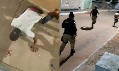Homem em surto ataca moradores, faz ameaças e fere policial no Água Limpa, em João Pinheiro