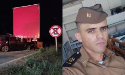 Acidente que matou militar pinheirense na BR-040 levanta questionamentos sobre carreta parada em local proibido