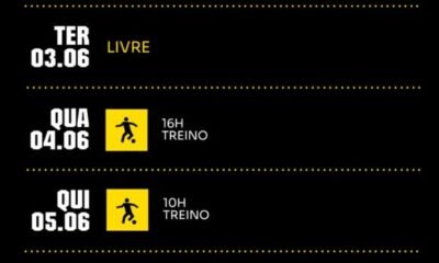 Programação semanal do Galo – 2 a 8 de junho