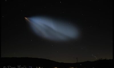 Foguete da SpaceX cria anel semelhante a uma nebulosa no céu