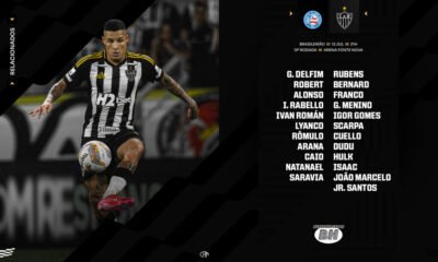 Informações do treino e relacionados do Galo (11/7)