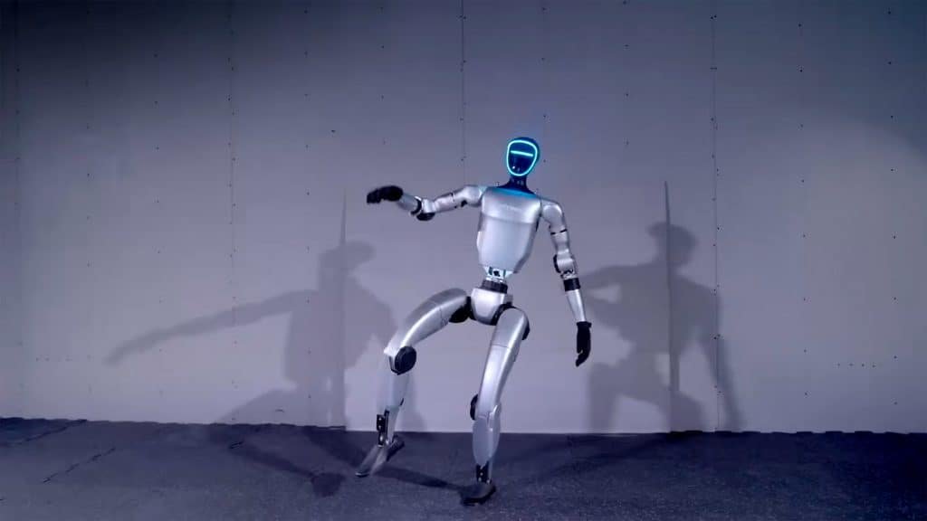 Robô humanoide G1 da Unitree Robotics dançando