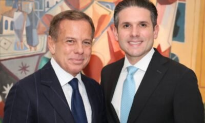 Em meio à crise do Congresso e governo, Doria recebe Motta para jantar e diz que ‘empresariado aplaude postura’ do presidente da Câmara