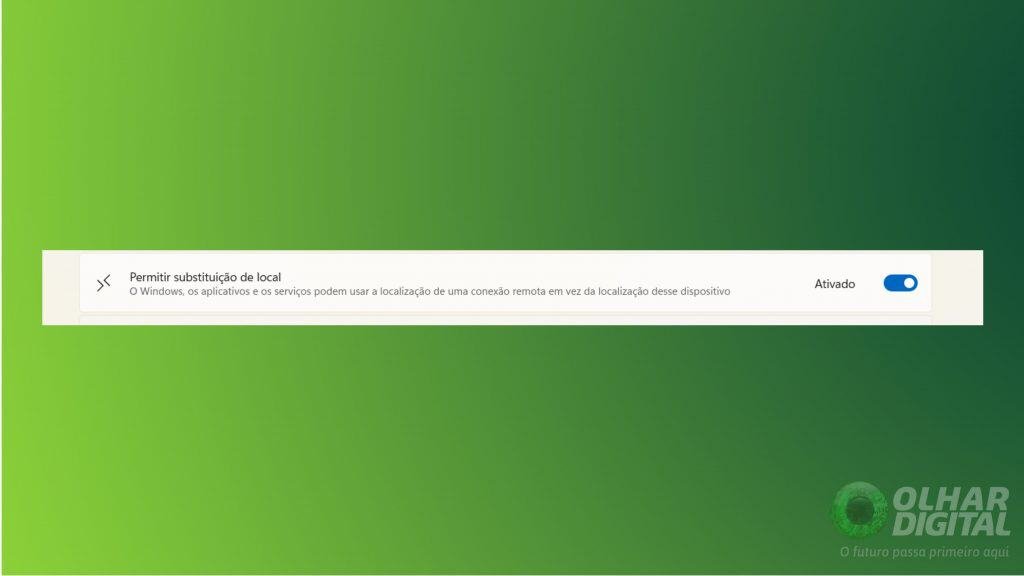 Print das configurações de privacidade do Windows 11