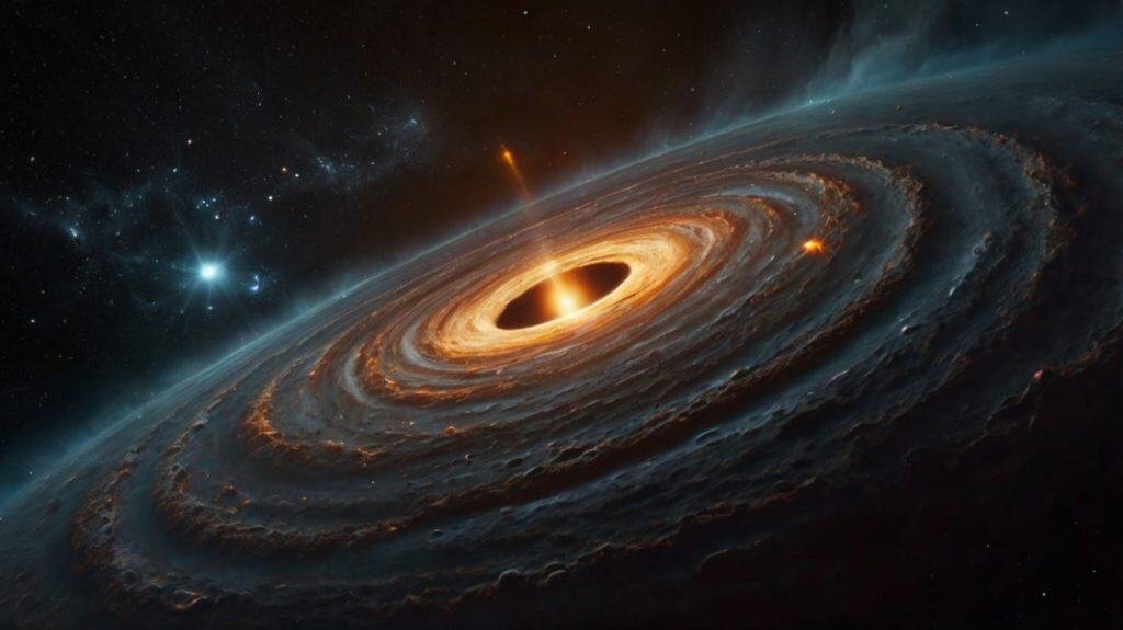 Buraco negro supermassivo no espaço