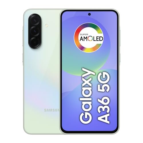 Celular Samsung Galaxy A36 5G 128GB, 6GB RAM, Câmera 50MP, IP67, Super AMOLED 6.7", Recursos AI, Verde