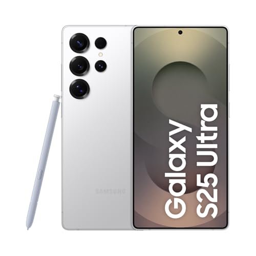Celular Samsung Galaxy S25 Ultra 5G, 256GB, 12GB RAM, Câmera Quádrupla de 200+50+10+50, Tela Grande de 6.9", Titânio Prata – Neste modelo de 256GB você não ganha o dobro da memória pelo mesmo preço