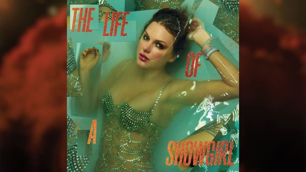 Capa do novo álbum a Taylor Swift, The Life of a Showgirl